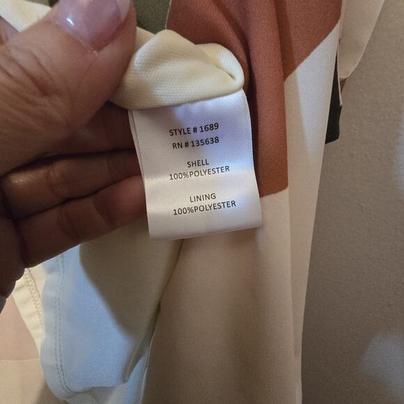 Hutch Anthropologie Abstract Wrap Maxi Dress Womens LG Green Geometric Flowy - Picture 15 of 16